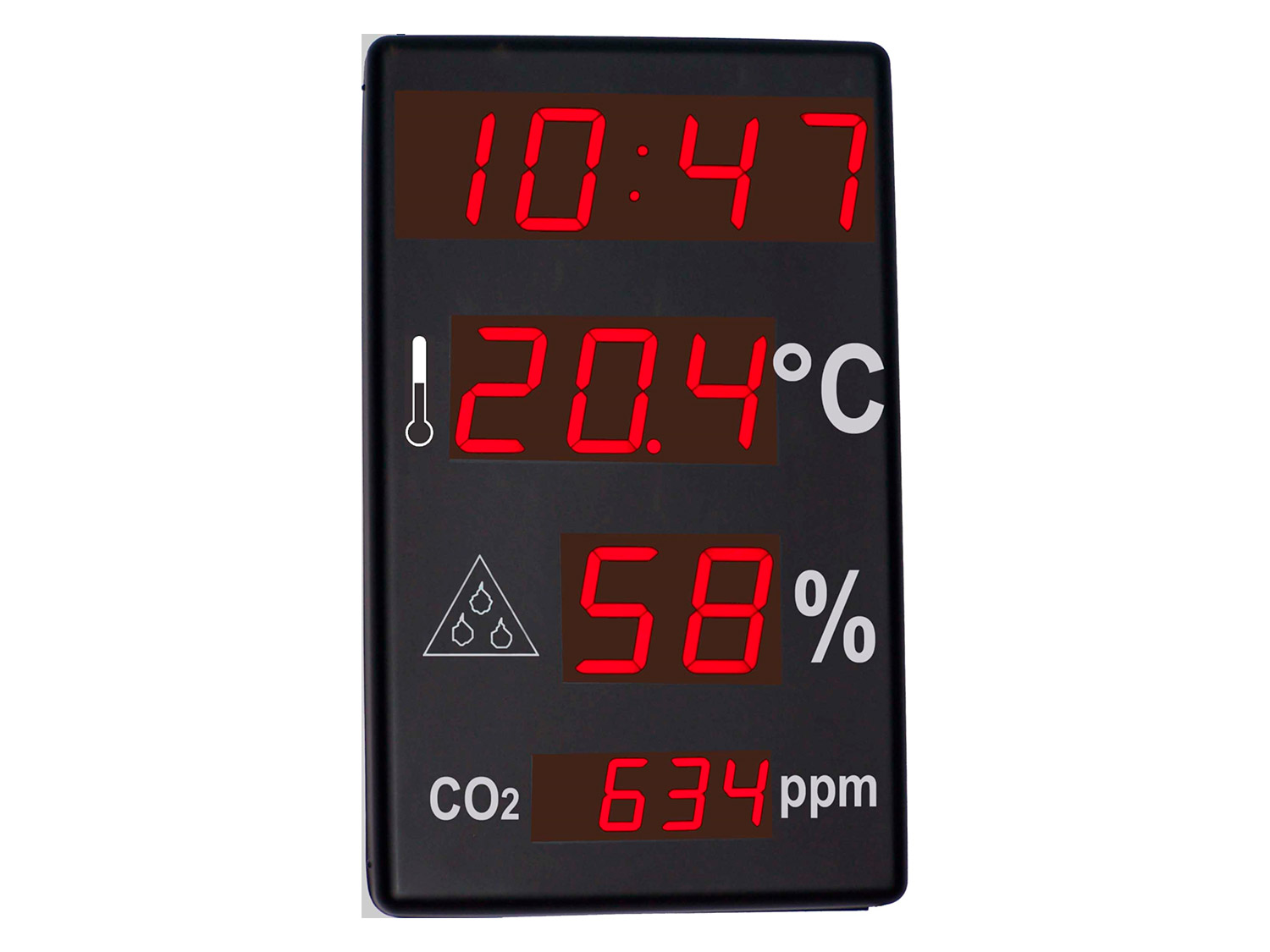 Horloge LCD / Timer / Thermomètre / Hygromètre - Etanche IP54